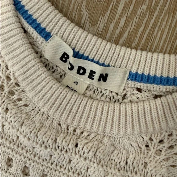 Boden Crochet Fringe Top and Skirt SET Size XS Top Size S Skirt - Picture 6 of 11